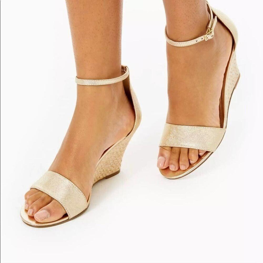 LILLY‎ PULITZER BRIDGETTE WEDGE SANDALS SIZE 8M